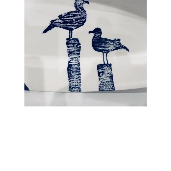 CeramicheFabbro platter with handpainted seagulls - Picture 7 of 7